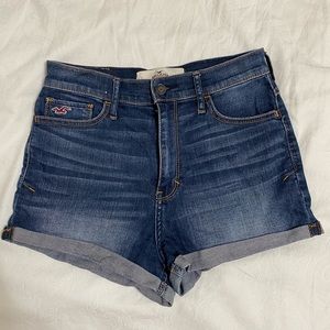 hollister super hi rise jean shorts